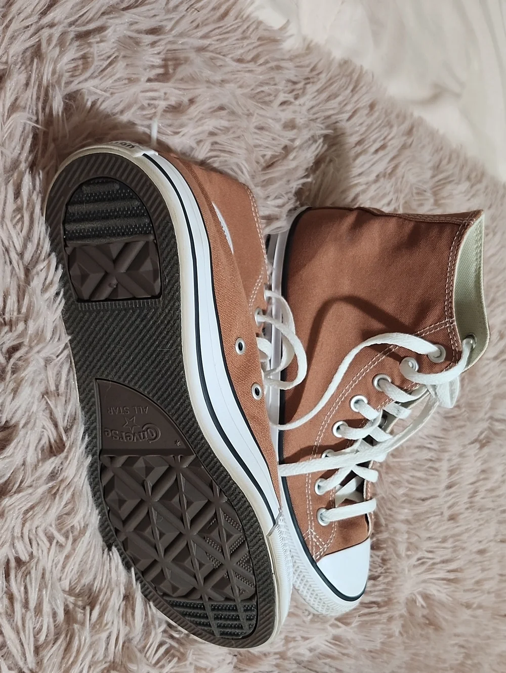 Converse High-Top Sneakers In Coral - Picture 4 of 4